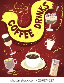 Poster coffee / Vector illustration