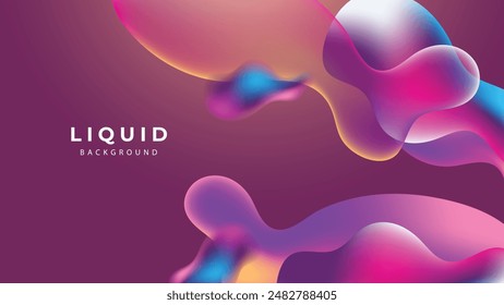 Poster collection with abstract colorful gradient sphere. Glowing vibrant liquid gradient shape on dark background. Design template for flyer, social media, banner, placard. Vector illustration
