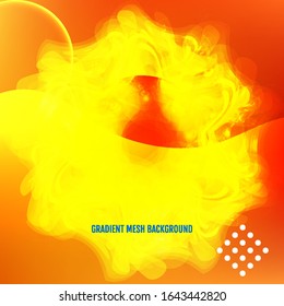 Cartel con fondo degradado de color. Diseño moderno