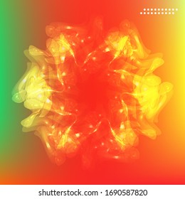 Cartel con fondo degradado de color. Diseño moderno
