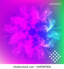 Cartel con fondo degradado de color. Diseño moderno