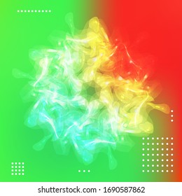 Cartel con fondo degradado de color. Diseño moderno