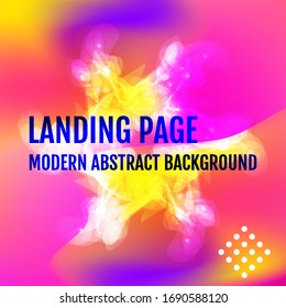 Poster with color gradient background. Trendy modern design