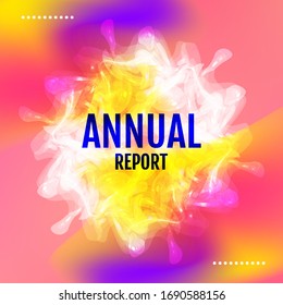 Poster mit Farbverlauf-Hintergrund. Modernes Design
