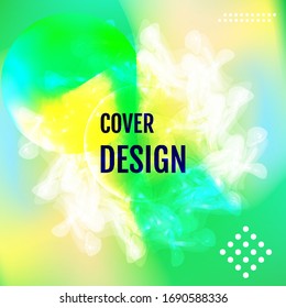 Cartel con fondo degradado de color. Diseño moderno