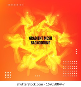 Poster with color gradient background. Trendy modern design