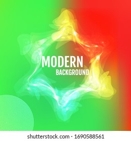 Poster mit Farbverlauf-Hintergrund. Modernes Design
