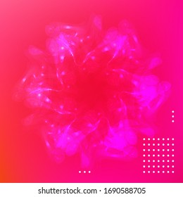 Cartel con fondo degradado de color. Diseño moderno