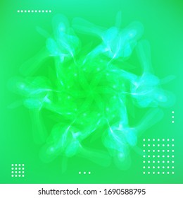 Cartel con fondo degradado de color. Diseño moderno