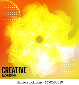 Cartel con fondo degradado de color. Diseño moderno