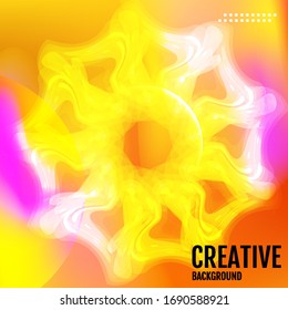Cartel con fondo degradado de color. Diseño moderno