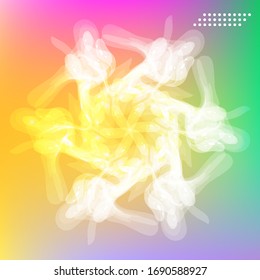 Poster mit Farbverlauf-Hintergrund. Modernes Design
