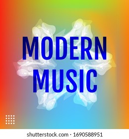 Cartel con fondo degradado de color. Diseño moderno