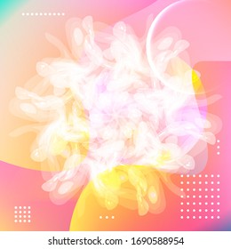Cartel con fondo degradado de color. Diseño moderno