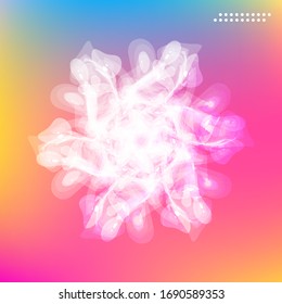 Poster with color gradient background. Trendy modern design