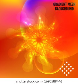 Cartel con fondo degradado de color. Diseño moderno