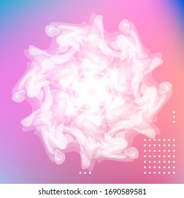 Cartel con fondo degradado de color. Diseño moderno