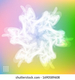 Poster with color gradient background. Trendy modern design