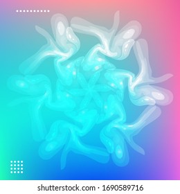 Cartel con fondo degradado de color. Diseño moderno