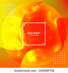 Poster with color gradient background. Trendy modern design