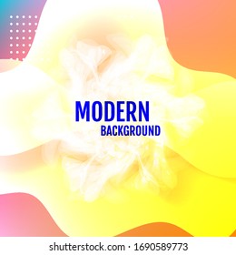Cartel con fondo degradado de color. Diseño moderno