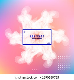 Cartel con fondo degradado de color. Diseño moderno