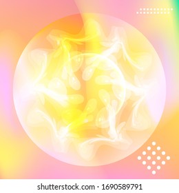 Cartel con fondo degradado de color. Diseño moderno