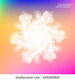 Poster with color gradient background. Trendy modern design