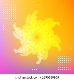 Cartel con fondo degradado de color. Diseño moderno