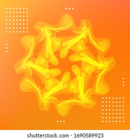 Cartel con fondo degradado de color. Diseño moderno