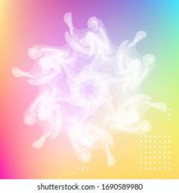 Cartel con fondo degradado de color. Diseño moderno