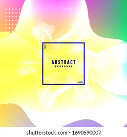 Cartel con fondo degradado de color. Diseño moderno