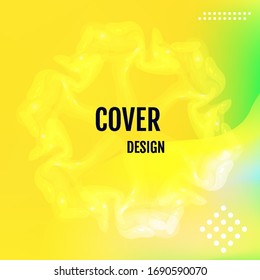 Cartel con fondo degradado de color. Diseño moderno