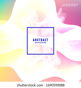 Cartel con fondo degradado de color. Diseño moderno