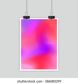 poster with colorful background for your text or design
