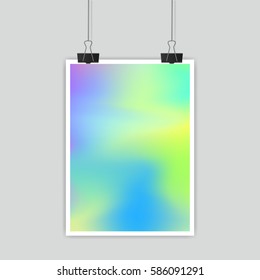 poster with colorful background for your text or design
