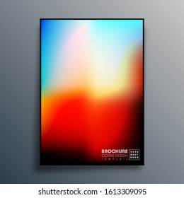 Poster with colorful gradient texture design for wallpaper, flyer, brochure cover, typography or other printing products. Vector illustration.