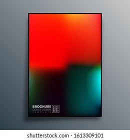 Poster with colorful gradient texture design for wallpaper, flyer, brochure cover, typography or other printing products. Vector illustration.