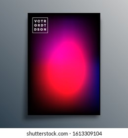 Poster with colorful gradient texture design for wallpaper, flyer, brochure cover, typography or other printing products. Vector illustration.
