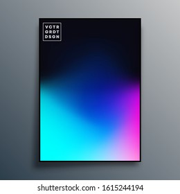 Poster with colorful gradient texture design for wallpaper, flyer, brochure cover, typography or other printing products. Vector illustration.