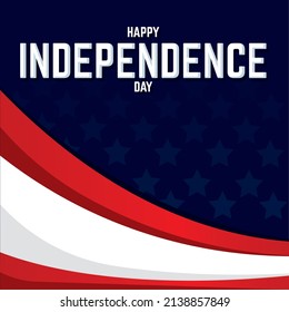 Poster colors usa independence vector illustration