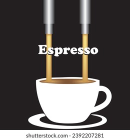 Poster for a common type of coffee preparation - Espresso