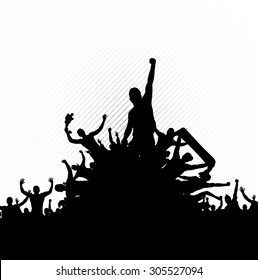 Poster for concerts and sports championships