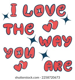 poster congratulations on valentine's day. Illustration with text. Vector objects for design and printing. Postcard for Valentine's day. linear design. 