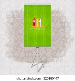 Poster Corporate identity Corporate identity Menu Restaurant Background coffee beans