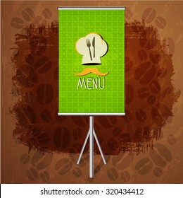 Poster Corporate identity Corporate identity Menu Restaurant Background coffee beans