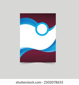 Poster cover book design template with space for photo background, Use for annual report, proposal, portfolio, brochure, flyer, leaflet, catalog, magazine, booklet, Vector template in A4 layout