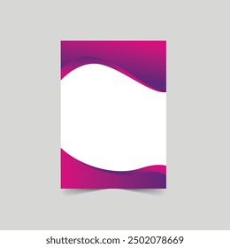 Poster cover book design template with space for photo background, Use for annual report, proposal, portfolio, brochure, flyer, leaflet, catalog, magazine, booklet, Vector template in A4 layout