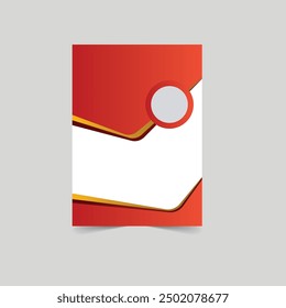 Plantilla de diseño de libro de portada de póster con espacio para fondo fotográfico, uso para informe anual, propuesta, Cartera, folleto, volante, folleto, catálogo, revista, folleto, Plantilla de Vector en diseño A4