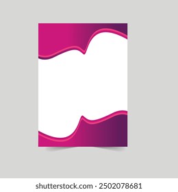 Plantilla de diseño de libro de portada de póster con espacio para fondo fotográfico, uso para informe anual, propuesta, Cartera, folleto, volante, folleto, catálogo, revista, folleto, Plantilla de Vector en diseño A4